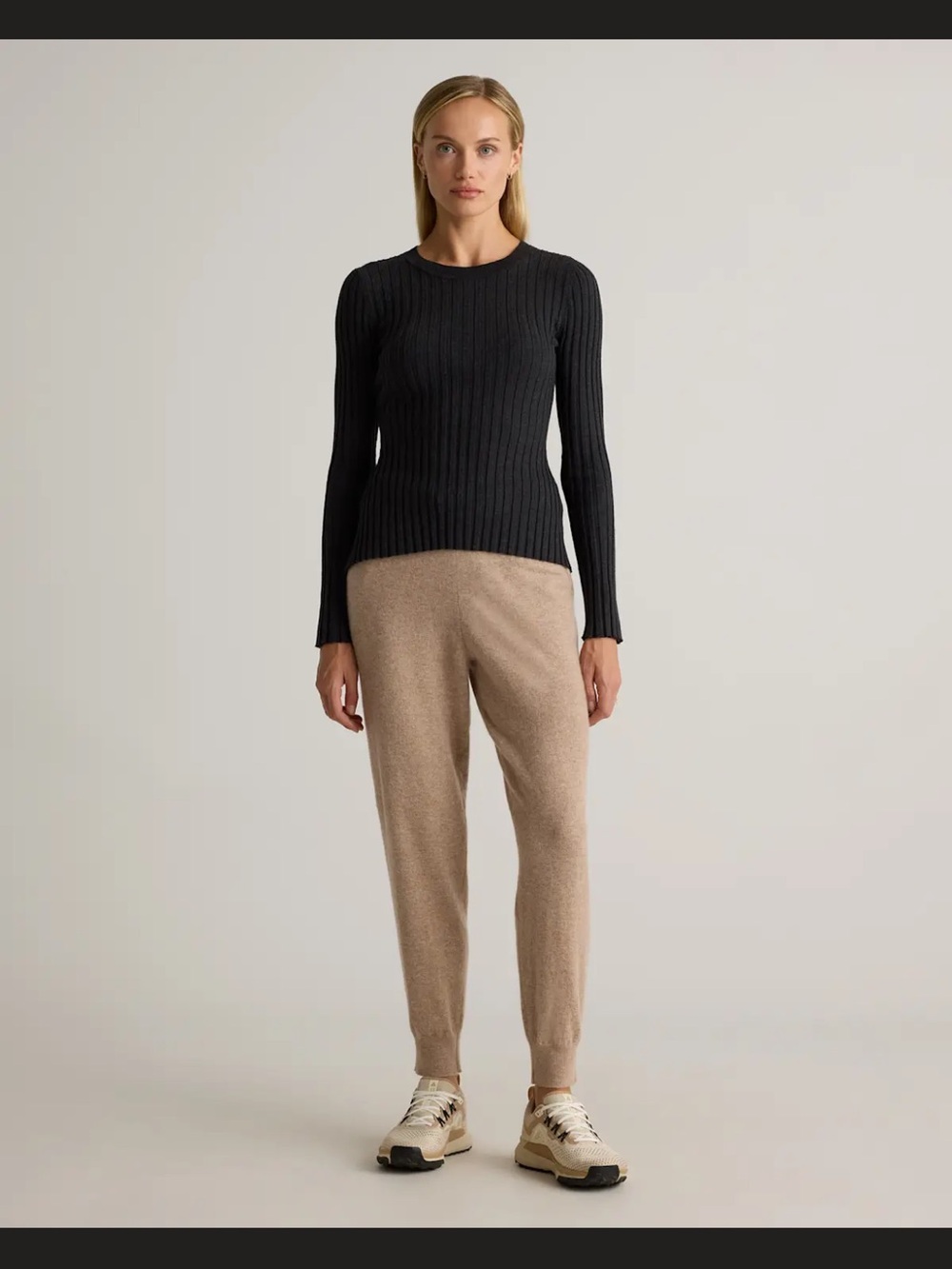 QUINCE 100% Mongolian Kashmir jogger pants